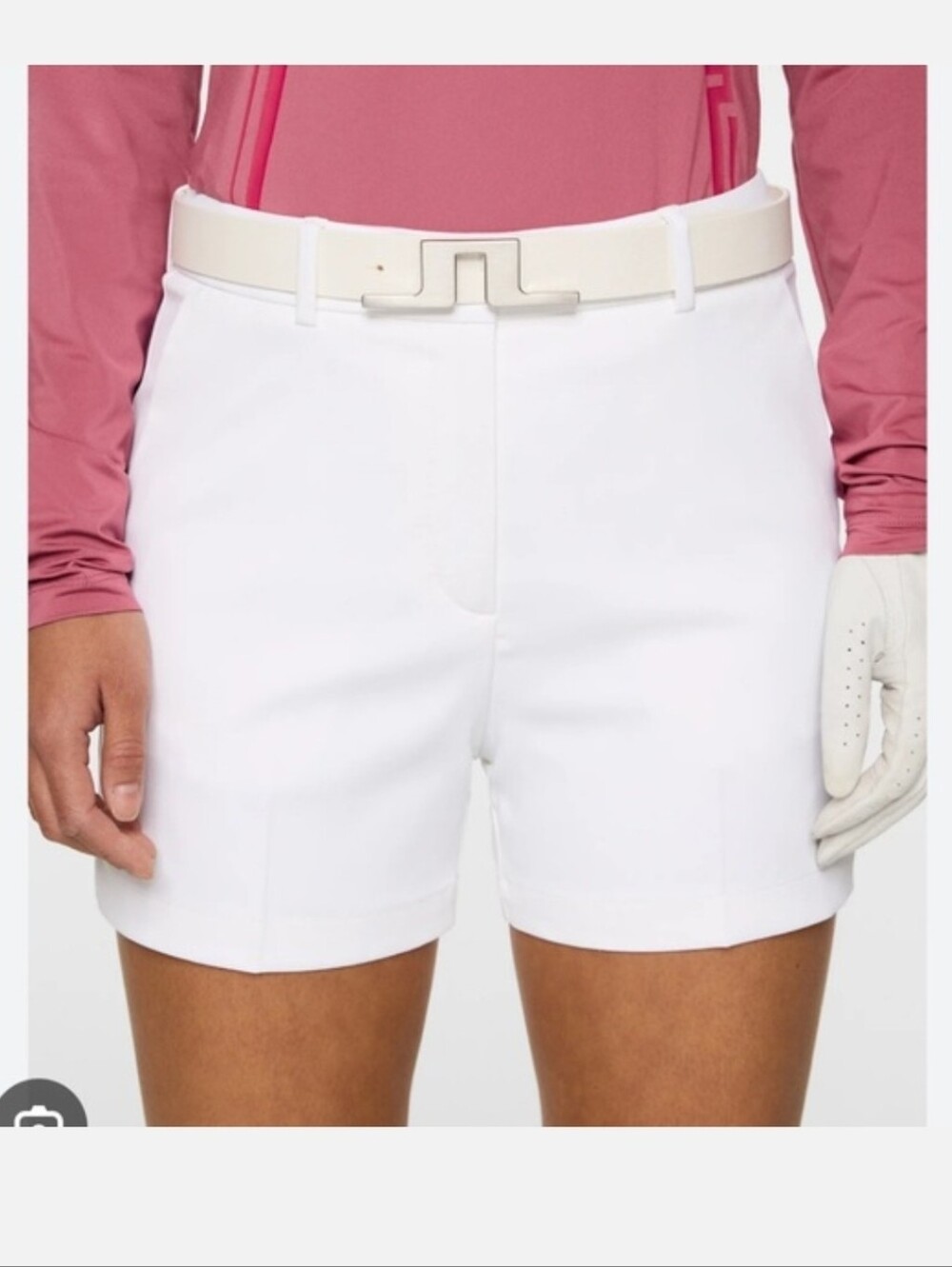 J.Lindeberg 28 Gwen Shorts Size 28 White Casual Golf